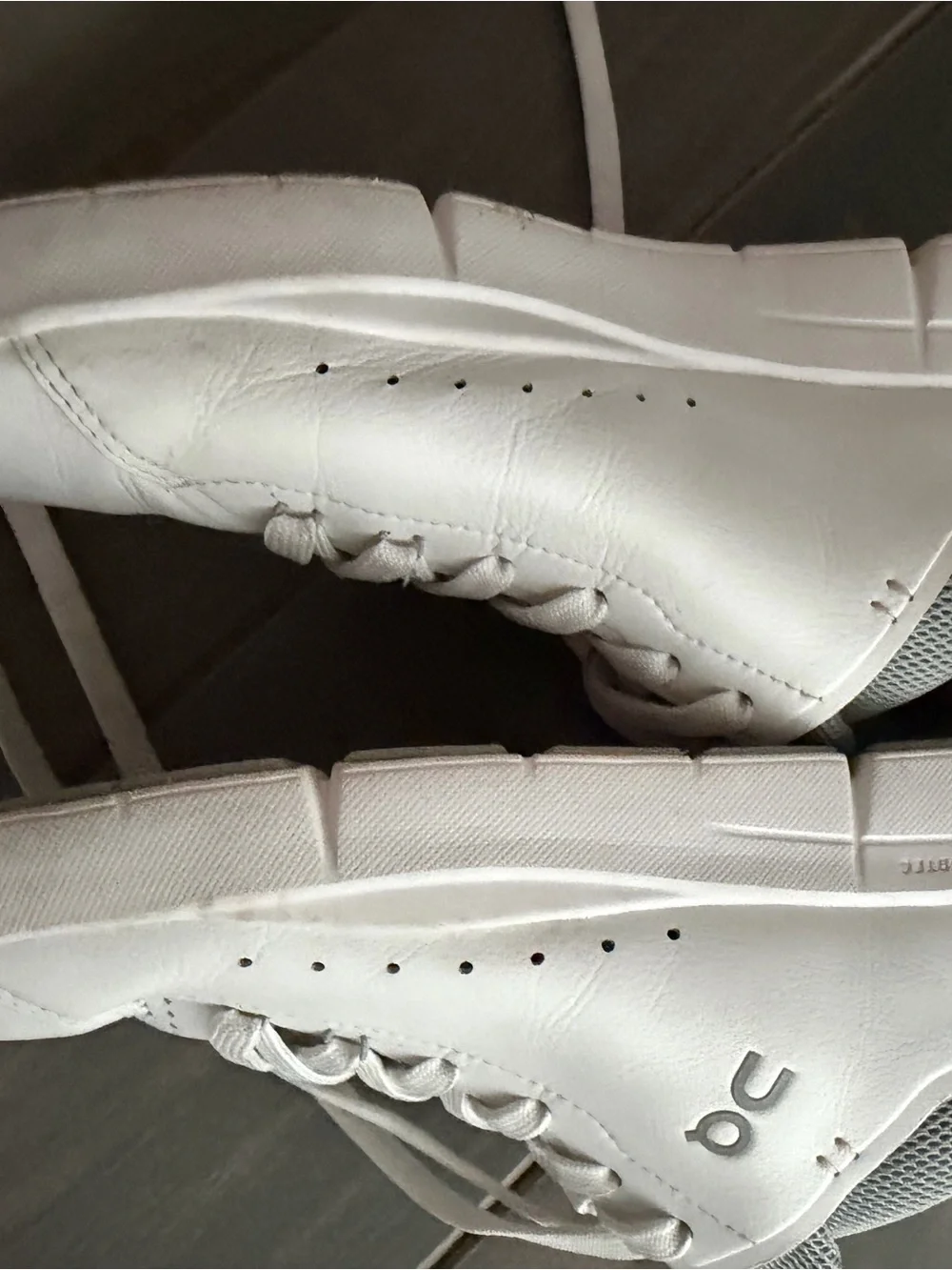 On Running Women’s White Sneakers with Pink & Gray Accents